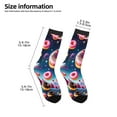 thumbnail image 2 of Sigee Starry Sky Colorful Donut for Premium Children's Socks Unisex School Kids Boys Girls,Soft and Comfy Kids' Socks, 2 of 5