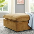 thumbnail image 3 of Modway Commix Down Filled Overstuffed Performance Velvet Ottoman in Cognac, 3 of 7