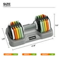 thumbnail image 3 of SKOK Adjustable Dumbbell Set 10-55 lbs Pair for Home Gym Fitness Colorful (2 BOX), 3 of 10
