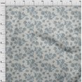 thumbnail image 4 of oneOone Silk Tabby Light Gray Fabric Floral Quilting Supplies Print Sewing Fabric By The Yard 42 Inch Wide, 4 of 4