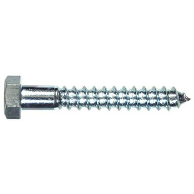 Vis Hexagonale à Retard Plaquée Zinc 0,25 x 1 Po - Lot de 100