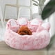 thumbnail image 4 of Cama mullida para mascotas, colchoneta para dormir inferior duradera Almohadillas para colchón de cueva de anidación Perrera cómoda y linda para , rosa medio Yinane Cama para mascotas, 4 of 8