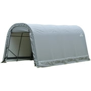 Sheltercoat 8 X 16 Ft. Wind And Snow Rated Garage Round Grey Std