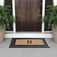 thumbnail image 5 of A1 Home Collections Paisley Rubber and Coir Outdoor Doormat, Non-Slip Backing, Black/Beige 23 x 38, 5 of 7