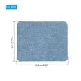 thumbnail image 2 of Uxcell Denim Iron-on Patches 12 Pcs Sew-on Fabric Patches for Jeans Clothing Repair Shades Decoration Kit Light Blue 5 x 3.7", 2 of 5