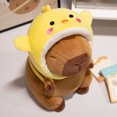 thumbnail image 1 of Capybara Plush Toy Set Simulation Animal Doll Cosplay Costume For Pig Dinosaur Chick Shark 22cm 28cm 38cm, 1 of 7