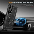 thumbnail image 4 of Allytechgroup for Samsung Galaxy S24+ Case with Camera Kickstand, Support Wireless Charging Magnetic Phone Case for Women Men Military Grade Drop Protection for Samsung Galaxy S24+, Black, 4 of 7