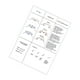 thumbnail image 2 of Tabla de práctica Cuaderno de ejercicios profesional Diámetro Hoja Atasco de papel Mapeo de pestañas blanco, 2 of 9