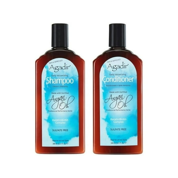 Agadir Argan Oil Daily Volumizing Shampoo & Conditioner, 12.4 oz DUO