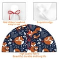 thumbnail image 4 of KLL 30" Christmas Tree Skirt Cute Foxes Xmas Tree Skirts Mat for New Year Xmas Holiday Party Indoor Outdoor Home Decoration, 4 of 7