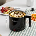 thumbnail image 5 of Electric Hot Pot - 1L Ramen Cooker, Mini Portable Multi-Functional Lazy Pot for Noodles, Soup, Non-Stick Cooker with Boil Dry Protection for Dorm, Office, 5 of 8