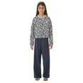 thumbnail image 3 of SCHIESSER Pijama para niña, manga larga - estampado, perneras abiertas, algodón 

Azul oscuro/Beige 164, 3 of 5