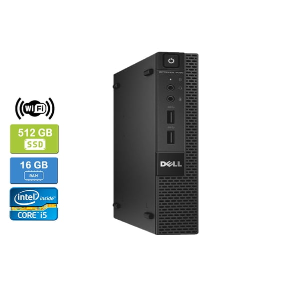 Used: DELL 9020 Intel Core i5-4570T 16GB 512GB SSD Win 10 Pro Wifi UK&M