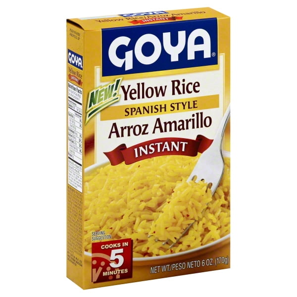 GOYA Yellow Rice Spanish Style Instant 6 oz - Walmart.com