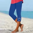 thumbnail image 2 of Women's High Waist Summer Casual Stretch Capri Pants With Rhinestone Design For Daily Wear Comfortable And Stylish, 2 of 4