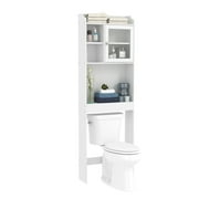 LXingStore Bathroom Storage over the Toilet Space Saver, with 3-Shelves and 1-Door Cabinet, White (Size 23.00 x 7.00 x 71.00 Inches)