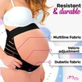 thumbnail image 3 of Motherfit Belly Bands for Pregnant Women Adjustable Maternity Support Belt Multi-layered Pregnancy Support Band, 3 of 6