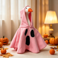 thumbnail image 3 of Desk Goose Halloween Outfit Pink Ghost Hoodie for 6.69 Inch Mini Goose Statue Desktop Decoration Accessory, 3 of 6
