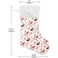 thumbnail image 2 of GZHJMY Christmas Gnome Stocking 2PCS, Large Fireplace Xmas Hanging Stockings with Plush Cuff for Family Holiday Party Decorations, 17.71"x 12.20", 2 of 7