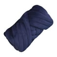 thumbnail image 5 of Chunky Yarn Jumbo Tubular Yarn Washable Tube Giant Yarn Arm Knitting Soft Yarn 250G Bulky Yarn for Macrame, Crochet, Scarf, Weaving, Pet Bed Deep Blue, 5 of 9