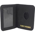 thumbnail image 6 of Marshal Family Member Mini Badge Holder Genuine Leather ID Wallet, 6 of 6