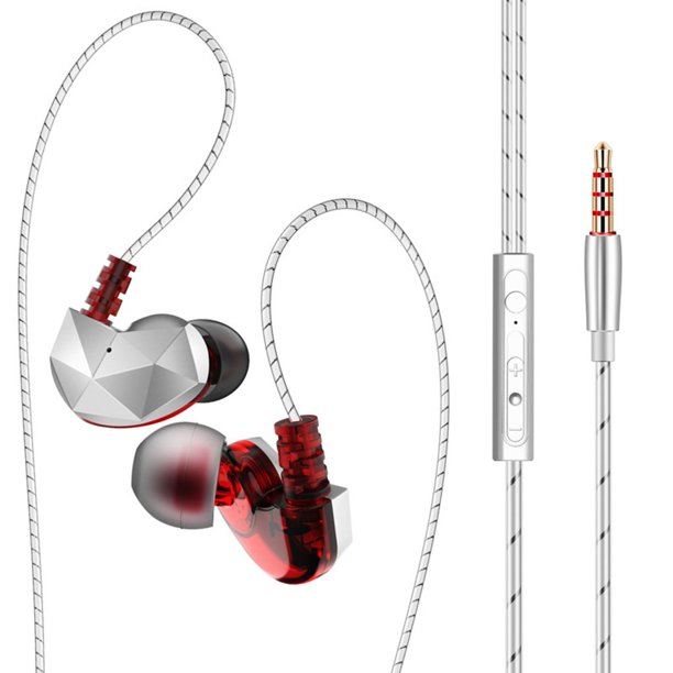 QKZ CK6 Auriculares deportivos de succión magnética Auriculares internos de 3,5 mm Micrófono de reducción de ruido Universal HiFi Auriculares de música para teléfono con cable AweSitey DZ7307-01