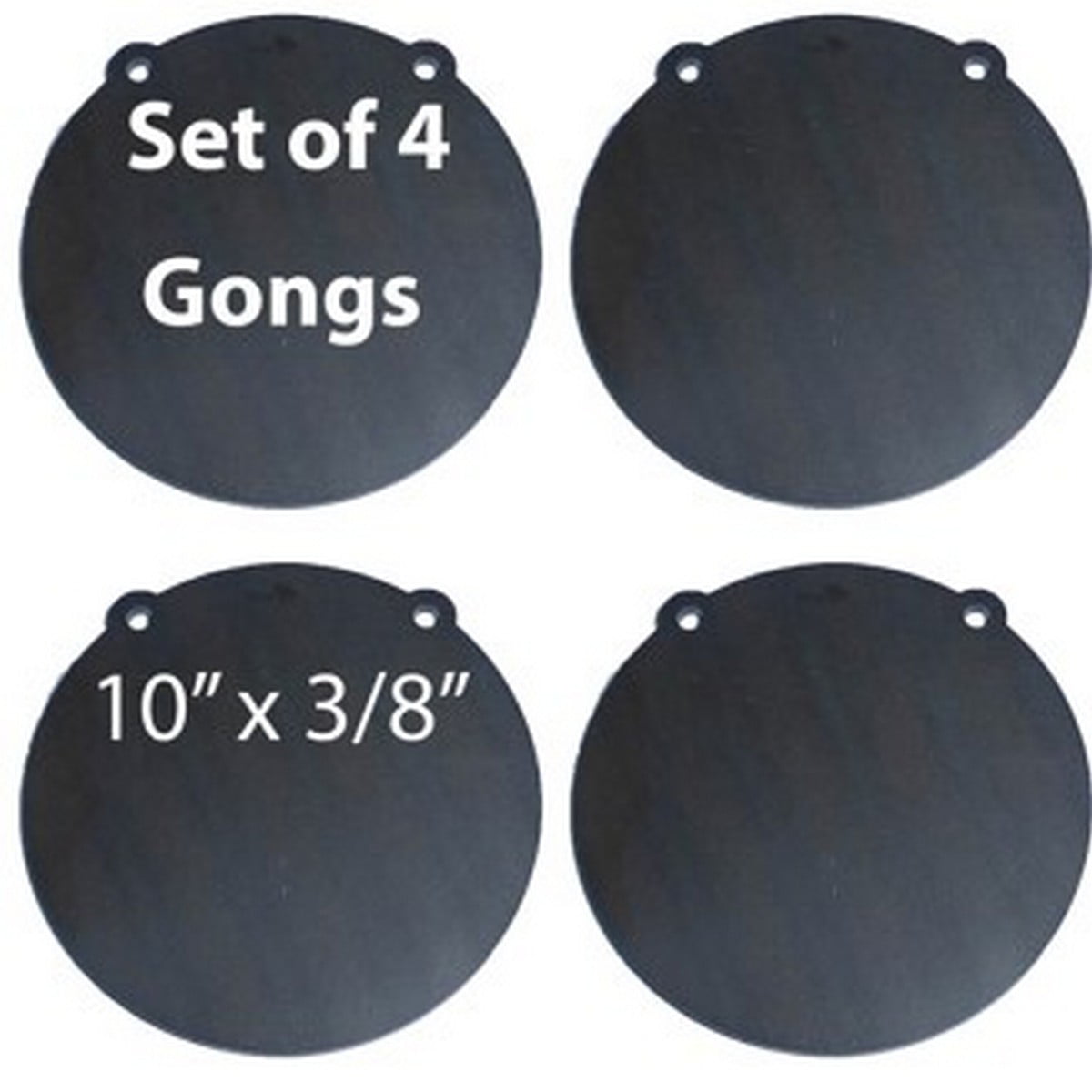 Set of 2 AR500 Steel 4" x 3/8" Shooting Targets Gong Style