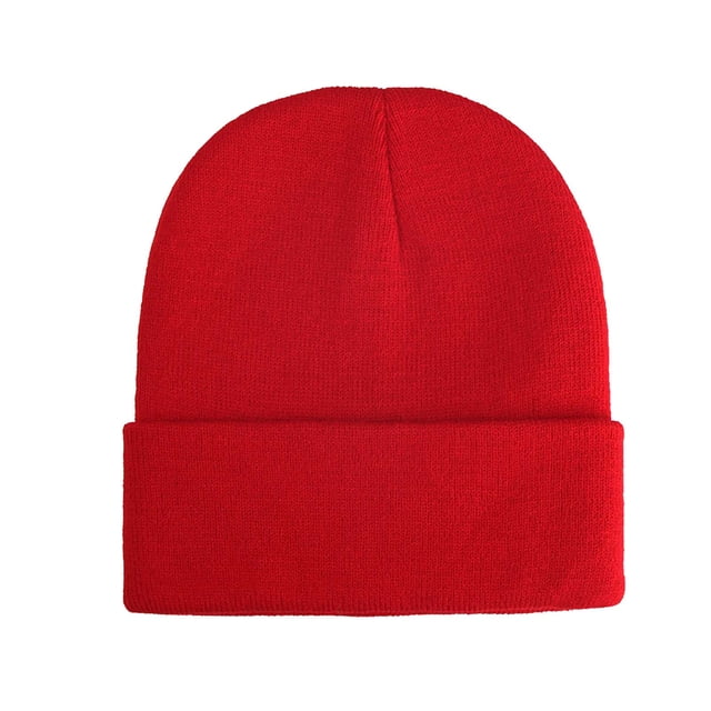 FAIWAD Tuques Tricotées Unisexes Couleur Unie Tuques Extensibles en Tricot Extérieur Décontractées Douces Tuques