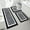 DK-Black, variant on Ileading Bathroom Rugs Sets 4 Piece Plush Shaggy Microfiber Bath Rug with U-Shaped Contour Toilet Mat