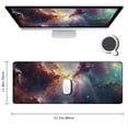 thumbnail image 2 of nygtbtfer Galactic Nebula Starscape Mouse Pad - Explore The Universe from Your Desk, Stitched Edges Non-Slip Rubber Base Mouse Pads for Computers Laptop 31.5x11.8 in, 2 of 6