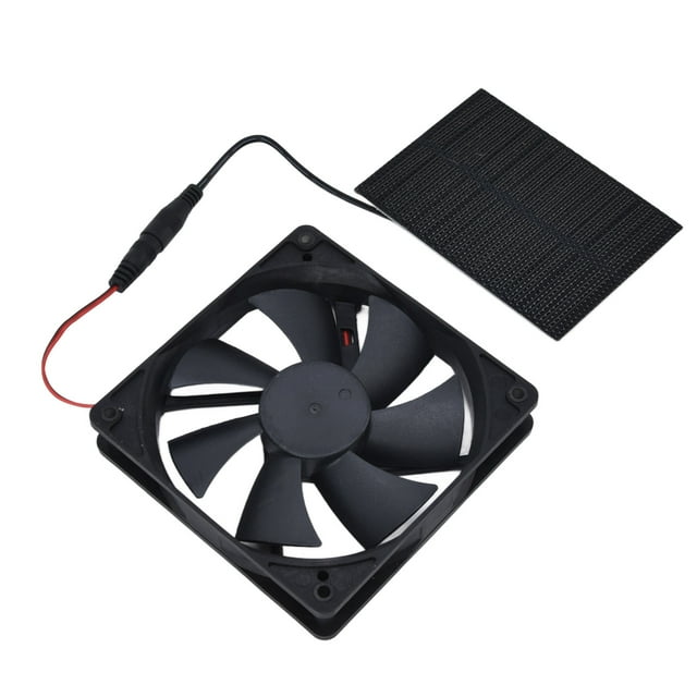Ventilador con panel solar,Ventilador con panel solar Kit de ventilador impermeable con energía solar profesional Ventiladores domésticos Máxima comodidad Jadeshay A