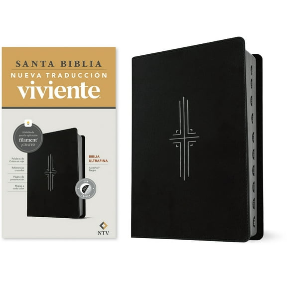 Biblia Ultrafina Ntv, Con Filament (Sentipiel, Negro, Ãndice, Letra Roja), (Hardcover)