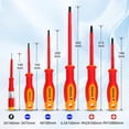 thumbnail image 2 of IRONCUBE 6-Piece 1000V Insulated Screwdriver Set for Electrician with  Durable Handles and Voltage Tester, 2 of 8