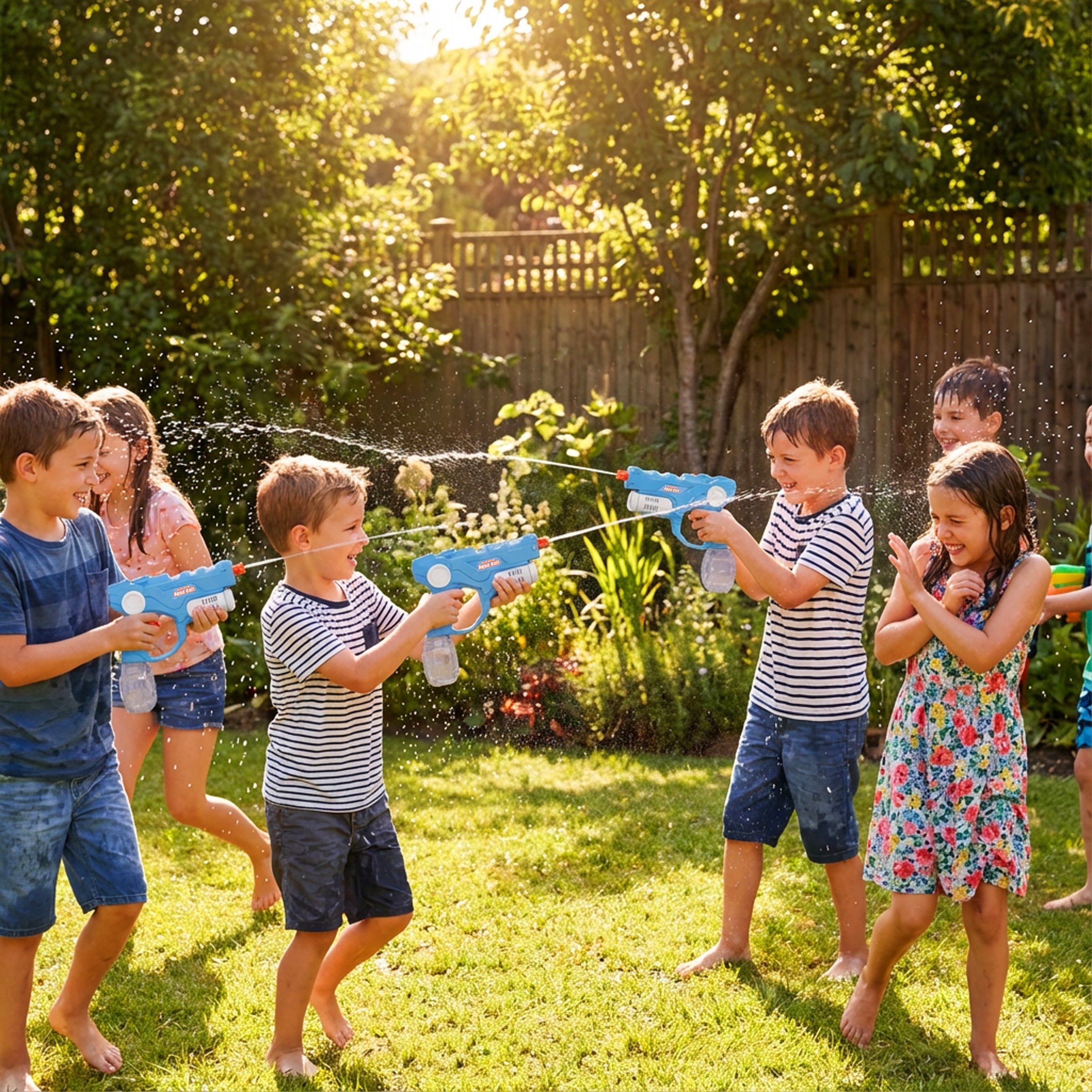 Aqua Bolt HydroPop Blaster 2-in-1 Bubble & Water Blaster with Rechargeable Battery
