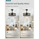 thumbnail image 3 of Ventilador de techo LEDIARY, control remoto sin aspas, 18 pulgadas, con jaula negra, 3 of 7