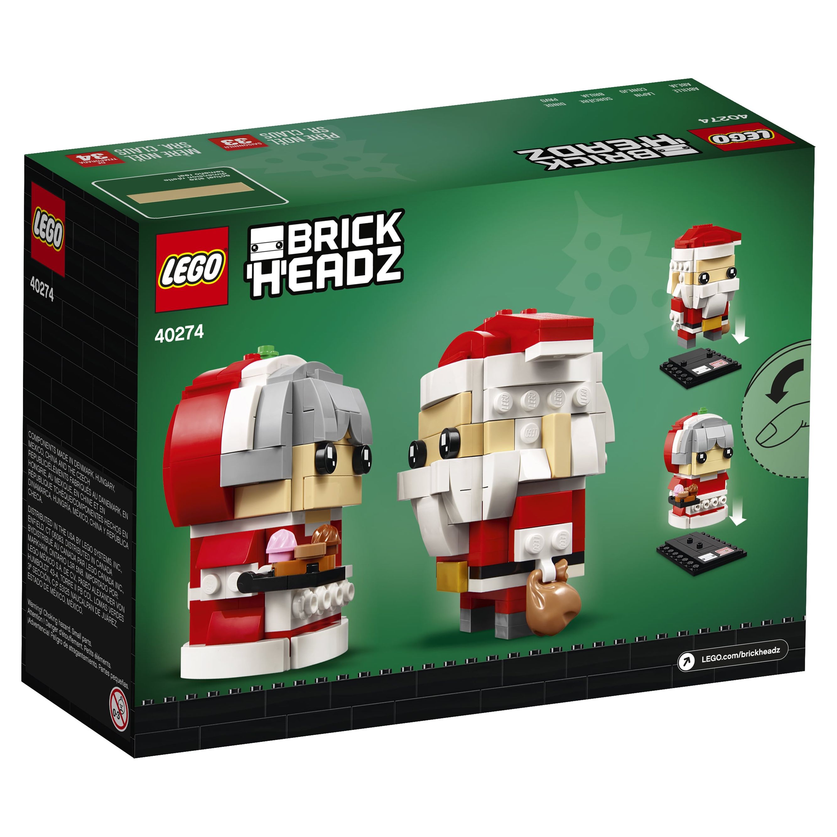 LEGO BrickHeadz Mr. & Mrs. Claus 40274 - image 4 of 6