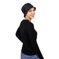 thumbnail image 6 of Seattle Chic Combed Cotton Cloche Hat for Women (Black), 6 of 8