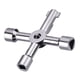 thumbnail image 2 of Llave de armario eléctrico, medidor de Gas, utilidad, llave multiusos de 4 vías, 1 paquete, 2 of 2