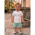 thumbnail image 6 of BemeyourBBs Toddler Baby Boy Birthday Outfit 6 12 18 24 Months 2 3 4 Years Baby Boy Summer Clothes Cute Animals Dinosaurs Embroidery Short Sleeve T Shirt Tops with Plaid Pockets Shorts 2Pcs Set, 6 of 9
