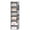 Gray, variant on Aokeyee Hanging Closet Organizer,6 Shelf Hanging Storage Shelves with 3 Side Pockets for Clothes, Shoes, and Accessories, Closet Organizers and Storage,Beige,1 Pack