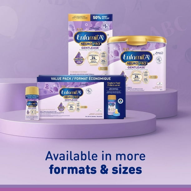 Enfamil Gentlease 粉ミルク 0-12ヶ月 3缶セット Gentlease®（ジェントリース）、乳児向け粉ミルク、0～12か月の