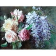 thumbnail image 3 of Licinio Barzanti 24x19 Black Modern Framed Museum Art Print Titled - Flowers, 3 of 5