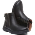 thumbnail image 5 of Strive Bamford Women's Leather Twin Zip Up Pull On Ankle Boot In Black Size 5.5/6, 5 of 6