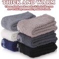 thumbnail image 4 of 6Pairs Non Slip Socks for Women Winter Warm Cozy Fuzzy Slipper Socks Soft Fluffy Hospital Socks with Grips, 4 of 6