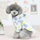 thumbnail image 4 of Ropa para cachorros, camisa de solapa con estampado de piña, camiseta polo de verano, ropa para mascotas, ropa para perros (verde), 4 of 5