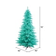 thumbnail image 3 of Vickerman 6.5' Aqua Fir Artificial Christmas Tree with 600 Aqua Lights, 3 of 3