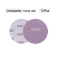 thumbnail image 2 of 10 Pack 3-Inch Purple Sanding Discs 5000 Grits Hook & Loop Professional Aluminum Oxide Sandpaper, 2 of 5