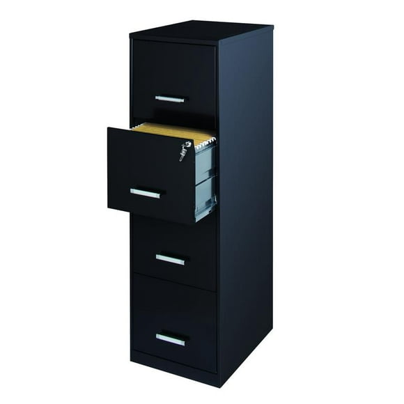 ARCHIVERO METALICO HIRSH ARMADO 4 CAJONES CARTA NEGRO HIRSH 4 CAJONES TAMAÑO CARTA NEGRO
