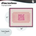 thumbnail image 4 of Stupell Industries Traditional Self Love Club Retro Ticket Black Framed Giclee Art, 14 x 11, by Lil' Rue, 4 of 8