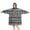 Black Geometric Diamond, variant on Wearable Oversized Blanket,Blue Floral and Petal Pattern Wearable Blanket Hoodie for Adults,Cozy Hooded Blankets with Super Pockets,Super Warm Fuzzy Pullover for Women & Men